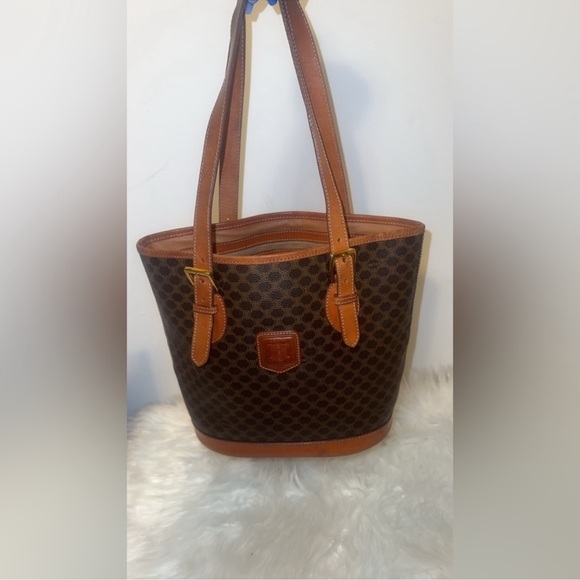 Celine Macadam Triomphe Bucket/Shoulder Bag - Picture 1 of 6